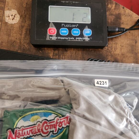 Swan Brand Puffer Vest Mens M Tan Zip Snap Big Collar Grey Duck Down VTG 70’s - Picture 16 of 16